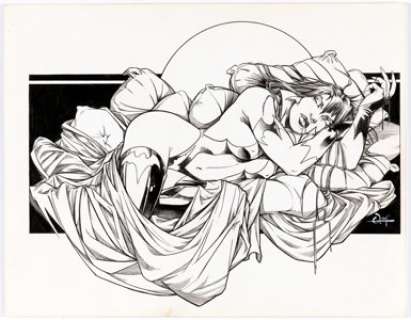 Quinton Hoover - Vampirella Original Art (c. 2000).... | Heritage