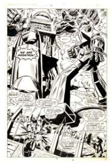 Herb Trimpe and Mike Esposito Shogun Warriors #18 Splash Story Page 17 Original Art (Marvel, 1980).... | Heritage