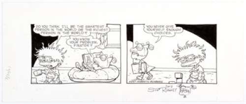 Scott Roberts and Will Blyberg Rugrats Daily Comic Strip Original Art dated 7-30-01(Creators Syndicate, 2001). -