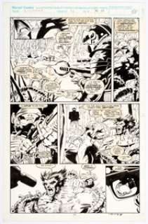 Marc Silvestri and Dan Green Wolverine #46 Story Page 13 Original Art (Marvel, 1991). Wolverine and Sabretooth - | Heritage