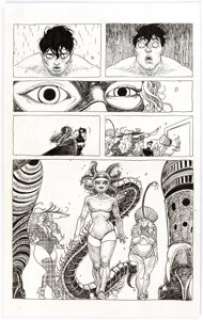 Ian Bertram Batman Eternal  #11 Story Page 10 Original Art (DC, 2014). Villainess Scorpiana (aka Tristessa -