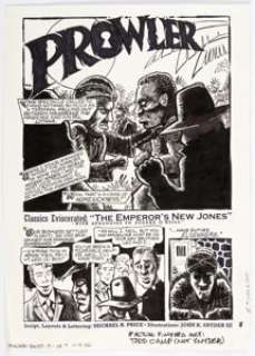 Michael H. Price and Todd Camp Leo Kragg: Prowler Vol. 2 Story Complete 7-Page Story "The Emperor‘s New Jones": Or... (Total: 7 Original Art)