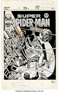 Ron Wilson and Frank Giacoia Super Spider-Man #285 Cover Original Art (Marvel UK, 1978).... | Heritage