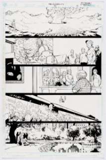 Vincent Deighan (as Frank Quitely) and Trevor Scott Authority #15 Story Page 13 Original Art (DC/Wildstorm, 2000).... | Heritage