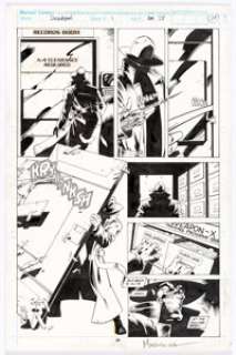 Joe Madureira and Mark Farmer Deadpool #1 Page 28 Original Art (Marvel, 1993).... | Heritage