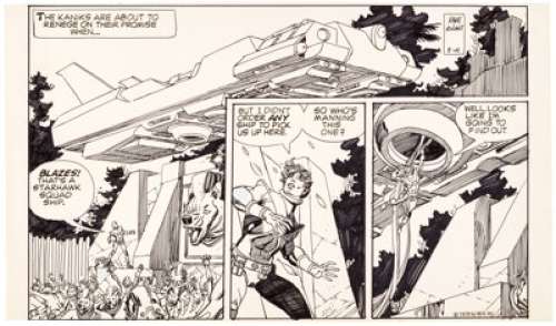 Gil Kane | Star Hawks Daily Comic Strip Original Art dated 8-16-78 (NEA, 1978).... | Heritage