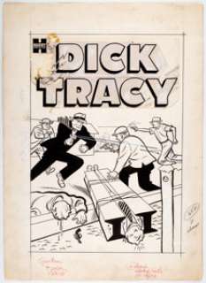 Joe Simon | Dick Tracy #75 Cover Original Art (Harvey, 1954). | Heritage
