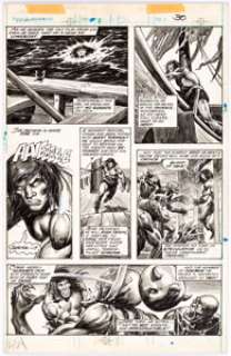 John Buscema, Alfredo Alcala, And Kerry Gammill | The Savage Sword of Conan #67 Story Page 30 Original Art (Marvel, 1981). | Heritage