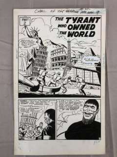 Bob Brown. Original Splash Page. | Weiss Auctions