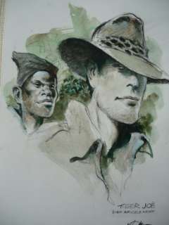 Follet, René | original drawing in colo4r  - Tiger Joe | Catawiki