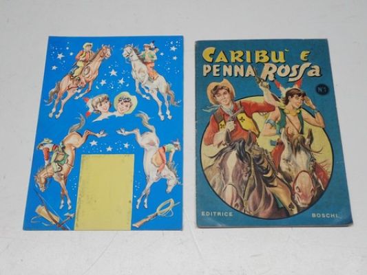 CARIBU’ E PENNA ROSSA TAVOLA ORIGINALE A COLORI FRANCESCO GAMBA + IL N° 1 | eBay Europe (Buy It Now)