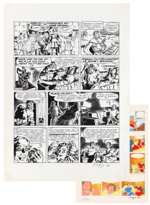 Craenhals | Lot 076 - Chevalier Ardent, planche n°5 à l’encre de… | AZ auction