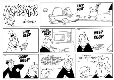 WOW – Momsemor Beep Beep, søndagsside | ComicArt.dk
