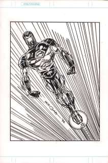 Tom Morgan - Iron Man Power Blast 1994 7/9 Published Card Art - Signed