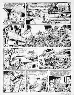 PAAPE Eddy  - Luc Orient  - Planche 9 de l’album Les dragons de feu édité au [...] | Vermot et Associés