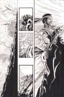 Trevor Von Eeden | Sabre Unpublished Page - Climbing a Mountain - From Sabre Kickstarter | Anthony’s Comic Book Art