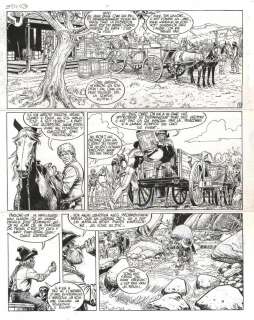 Planche originale 8 Comanche, tome 14 : Les cavaliers du rio perdu par Michel ROUGE