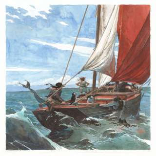 Guillaume Sorel - Le Rigolo, Saint-Malo 50x50 cm