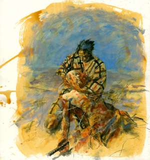 George Pratt - Wolverine: netsuke - splash page