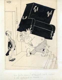 DUBOUT Albert  - C’est la maison Ã  côté  - Encre de chine signée en haut Ã  [...] | Vermot et Associés