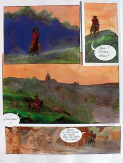 Crespin Michel. (1955-2001) - CRESPIN Michel. Â« Oooh Terence Â». Planche originale en couleurs direct