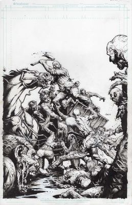 David Finch | Walking Dead Deluxe #129 Cover | Essential Sequential