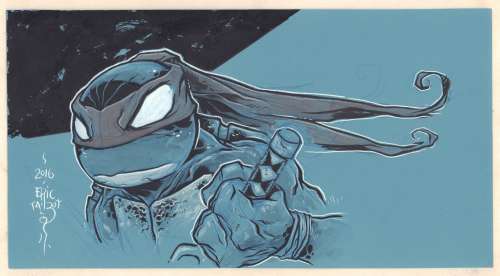 Eric Talbot - raphael from the teenage mutant ninja turtles commission - 2016 signed