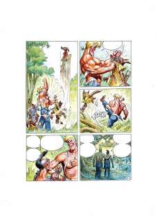 José Ortiz | Burton & Cyb - El Hombre es un Lobo para el Lobo p.7 (Zona 84) | ECC arte y coleccionismo