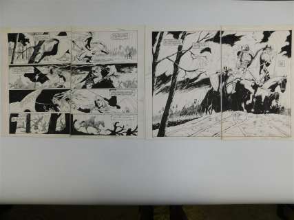 Lot of 2 Original Comic Book Art | Bodnars Auction