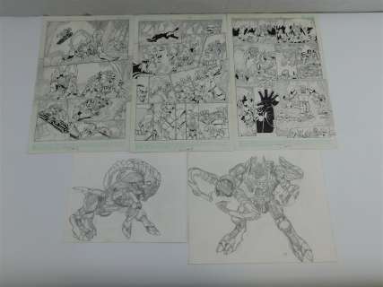 Lot of Transformers Original Comic Art | Bodnars Auction
