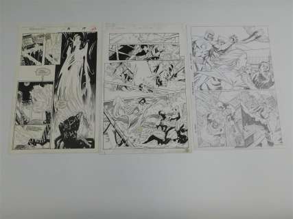 Lot of 3 Original Comic Art Pages - Marvel Comics | Bodnars Auction