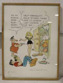 Al Capp Li’l Abner Signed Large Serigraph W/Seal | misc / divers