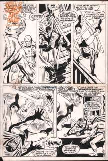 John Buscema Frank Giacoia - Avengers #85 Pg 8 (Marvel, 1971) 1St App Nighthawk