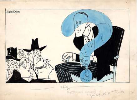 Harry Haenigsen | Mysterious Claudius - Political Cartoon | Graphic Collectibles