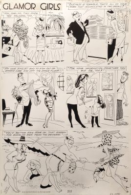 Don Flowers | Glamor Girls Sunday 09-11-1960 | ComicArt.dk