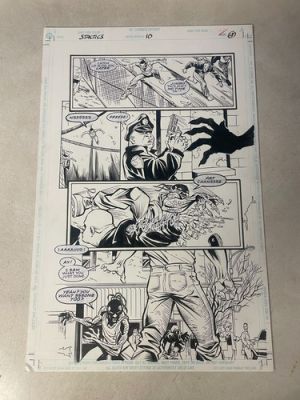 SCARE TACTICS #10 ORIGINAL COMIC ART 1998 COP SLICED UP KILLED SLITHER | eBay US (Buy It Now)