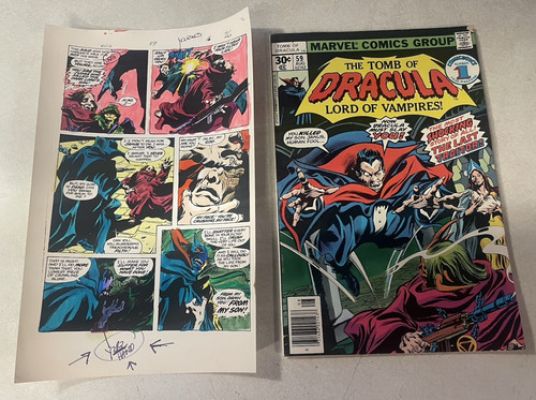 TOMB OF DRACULA #59 ART original color guide 1977 WOLFMAN KILLS OVER DEATH SON | eBay US (Buy It Now)