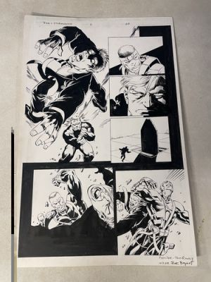 TEAM ONE STORMWATCH #2 ORIGINAL COMIC ART 1995 IMAGE ACTION FIGHT PAGE | eBay US (Buy It Now)