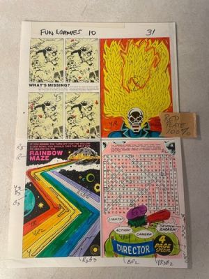 GHOST RIDER HULK fun games #10 art original color guide 1979 ANSWERS PG ASGARD | eBay US (Buy It Now)