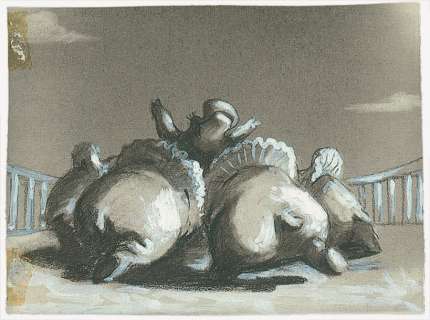 Fantasia Studio Walt Disney, 1940. Dessin de storyboard pour la séquence | Rossini