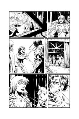 Pablo de Bonis | Red Sonja issue 1, page 9 – ARTIST PROOF | NRisso Art