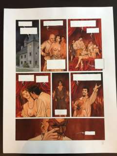 Paturaud, Laurent - Planche originale en couleur - Les Passants du clair de Lune | Catawiki