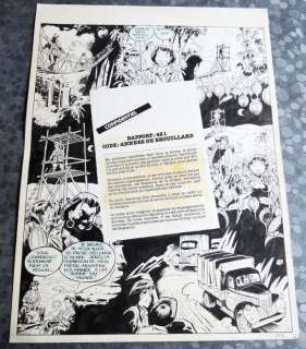 Maltaite, Eric - Planche originale Ã  l’encre de chine + Tirage de luxe de l’album - 421 - Les Années de Brouillard - (1990) | Catawiki