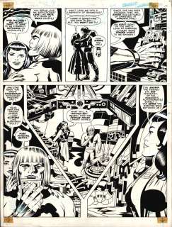 Jack Kirby D. Bruce Berry Mike Royer - Dc Graphic Novel #4 (The Hunger Dogs P 50. Huge 15 X 20 Inch Page with the New Gods: Orion & Bekka Throughout!) 1983