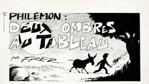 Fred, Frédéric Aristidès,... | Philémon, Deux ombres au tableau (Le piano sauvage). Encre... | Coutau Bégarie