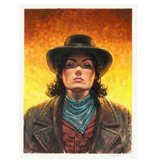 JACQUES LAMONTAGNE (NÉ EN 1961) - Lot #113 - Wild West. Tome 5, Rédemption. Couverture en couleurs. Technique mixte, signé 42,2 x 32 cm