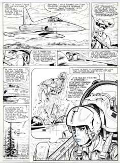 Weinberg | Dan Cooper, planche n°27 Ã  l’encre de Chine de l… | Banque Dessinée