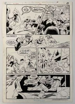 Lot 28 - GREEN LANTERN CORPS #209 (DC Comics, Feb 1987) Original comic book art pencils and ink by Joe Staton | Excalibur Auctions