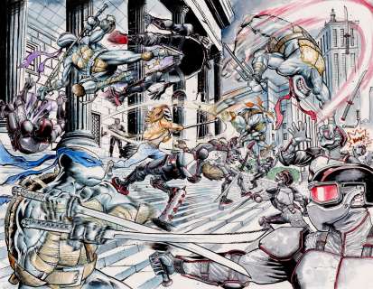 Juan Ferreyra - Teenage Mutant Ninja Turtles Issue 11 Page 12 And 13