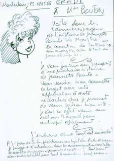 WASTERLAIN Marc Courrier illustré destiné Ã  la rédaction d’Okapi comportant un dessin... | Vermot et Associés